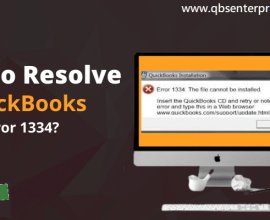 5 Easy Ways to Fix QuickBooks Error 1334