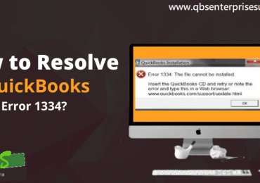 5 Easy Ways to Fix QuickBooks Error 1334