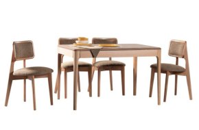 Elegant Extendable Dining Table Set – Stylish & Space-Saving