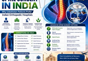Top Spine Surgery Hospitals in India for Uzbek Patients