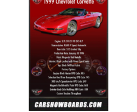 Custom Car Show Boards – Premium Vehicle Display Signs