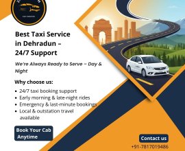 Best Taxi Service in Dehradun – 24/7 Support | Jagannath Taxi Service