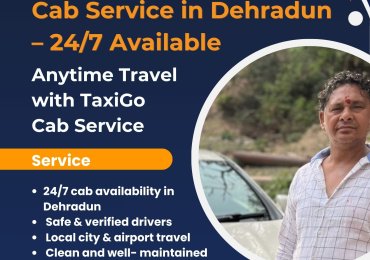 Cab Service in Dehradun – 24/7 Available | TaxiGo Cab Service