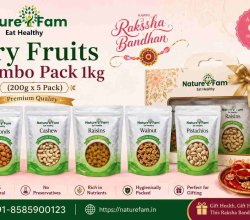 Naturefam Dry Fruits Combo Pack 1kg (200g x 5) – Premium Quality