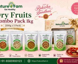 Naturefam Dry Fruits Combo Pack 1kg (200g x 5) – Premium Quality