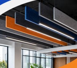Acoustic Hanging Baffles for Offices and Canteens
