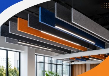 Acoustic Hanging Baffles for Offices and Canteens