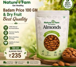 Badam Price 100 GM & Dry Fruit Best Quality | Naturefam