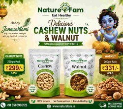 Delicious Cashew Nuts & Walnut 200 GM Price | Naturefam