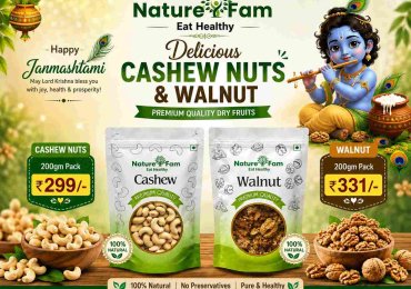 Delicious Cashew Nuts & Walnut 200 GM Price | Naturefam