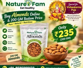 Buy Almonds Online & 200 GM Badam Price | Naturefam