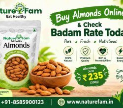 Buy Almonds Online & Check Badam Rate Today | Naturefam