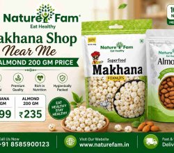 Makhana Shop Near Me & Almond 200 GM Price | Naturefam