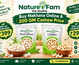 Buy Makhana Online & 200 GM Cashew Price | Naturefam