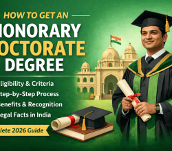 How to Get an Honorary Doctorate Degree in India