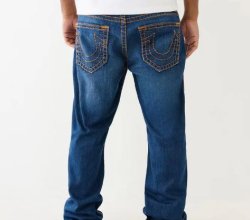 Levi’s Men’s Super T Ricky Straight Fit Jeans – Blue, Mid-Rise
