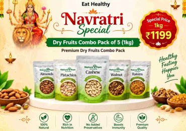 Dry Fruits Combo Pack of 5 (1kg) | Premium Dry Fruits Combo Pack – Naturefam