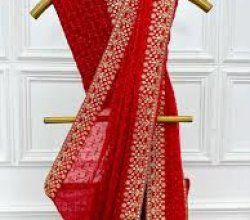 Beautiful Red Saree for Karwa Chauth Celebrations
