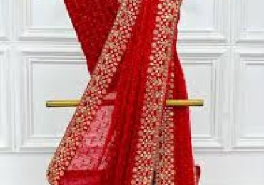Beautiful Red Saree for Karwa Chauth Celebrations