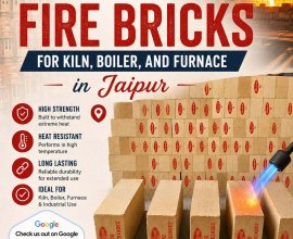 Strong and durable fire bricks for kiln, boiler, and furnace in Jaipur