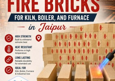 Strong and durable fire bricks for kiln, boiler, and furnace in Jaipur