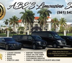 Abe’s Limousine Service – Luxury Limo & Black Car Service for Weddings, Airport, Party Bus & Rentals in West Palm Beach