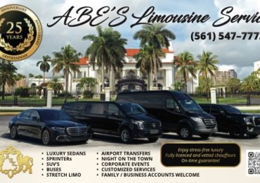 Abe’s Limousine Service – Luxury Limo & Black Car Service for Weddings, Airport, Party Bus & Rentals in West Palm Beach