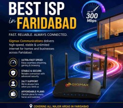 Best ISP in Faridabad | Fast & Reliable Internet – GIGMAX