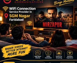 WiFi Connection Service Provider in SGM Nagar Faridabad | Gigmax