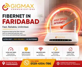 Fibernet in Faridabad | Fast & Reliable Fiber Internet – Gigmax