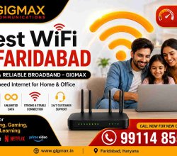 Best WiFi in Faridabad | Fast & Reliable Broadband – GIGMAX