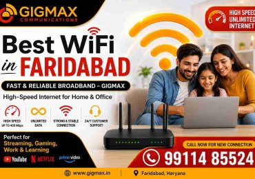 Best WiFi in Faridabad | Fast & Reliable Broadband – GIGMAX