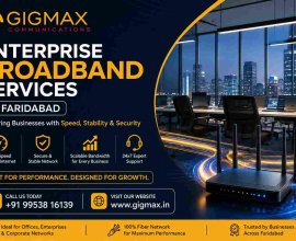 Enterprise Broadband Services in Faridabad | Fast & Reliable – GIGMAX