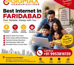 Best Internet in Faridabad | Fast & Reliable Broadband – GIGMAX