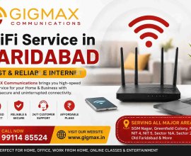 WiFi Service in Faridabad | Fast & Reliable Internet – GIGMAX