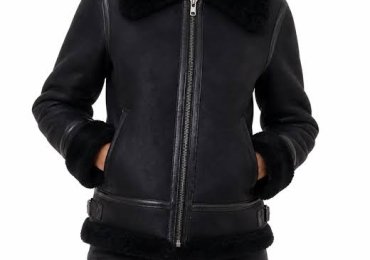 Ladies Brown Leather Aviator Jacket – Premium Style & Comfort