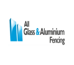 All glass and aluminium fencing