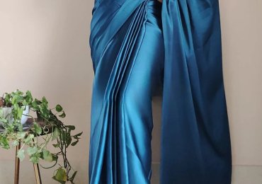 Discover The Elegance of Our Plain Satin Sarees And Look Effortlessly Stylish