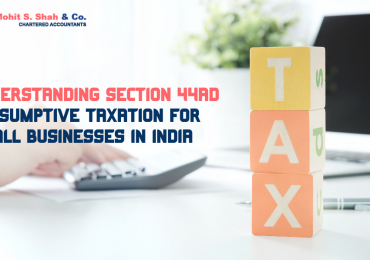 Save Tax with Section 44AD Presumptive Taxation