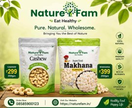 Buy Makhana Online & 200 GM Cashew Price | Naturefam