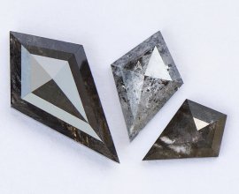 kite cut salt and pepper diamond
