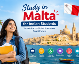 Explore Malta Study Abroad opportunities with Education Vibes, covering universities, courses, admissions, scholarships, fees, student life, and career options.