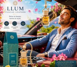 Premium Black Oud Car Air Freshener by Llum